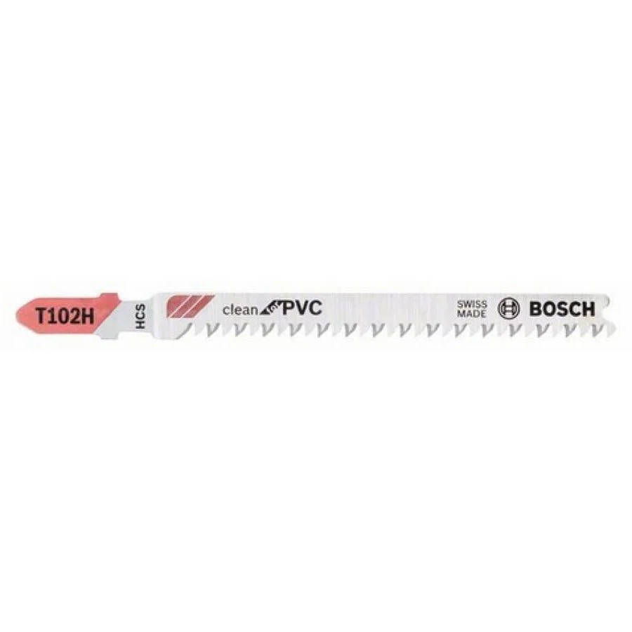 BOSCH PROFESSIONAL - HCS T 102 H Clean for PVC, (PVC, PA, PS sheets, profiles, bars) (50 PACK) - ...