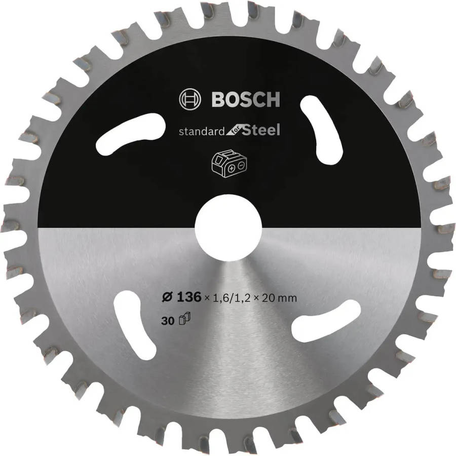 BOSCH PROFESSIONAL - Steel Circular Saw Blade 136 x 1.6mm 30T - 2608837746