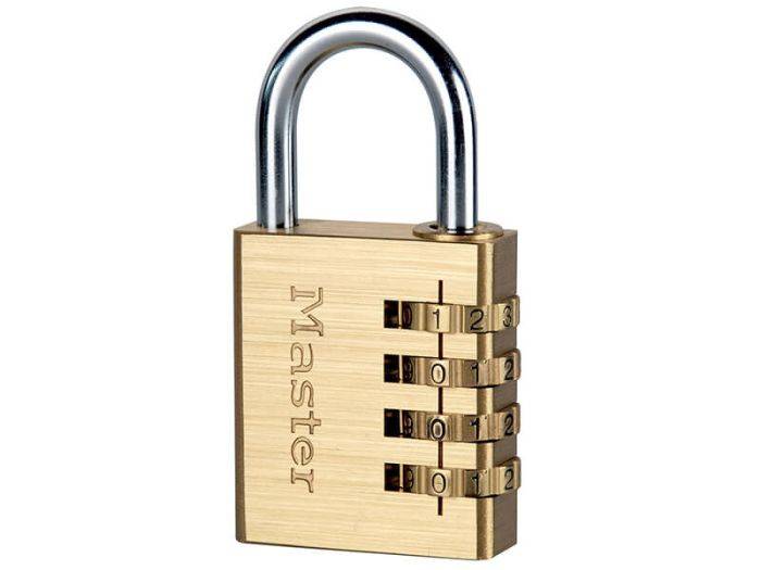 MASTERLOCK - COMBINATION BRASS 40MM 4-DIGIT-MA300060