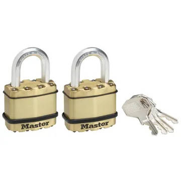 MASTERLOCK - EXCELL 45MM LAM BRASS OCT 2KA-MA455001