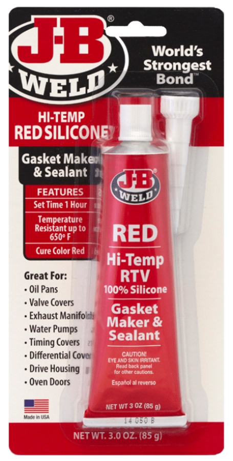 JB WELD - Red Hi Temp RTV Gasket Maker & Sealant - JBW31314