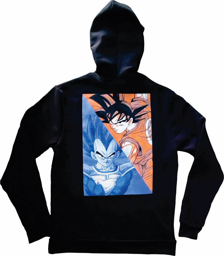 Dragon Ball Z Monochrome Hoodie Black