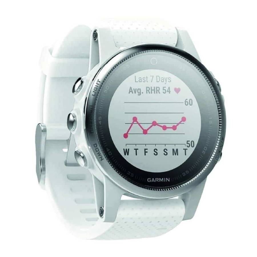 Silicone Strap for 20mm Garmin Fenix 5S/6S-Black