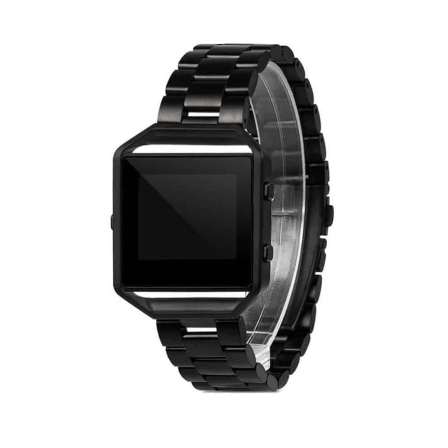 Stainless Steel Strap w/Metal Frame for Fitbit Blaze - Silver + Link removal tool