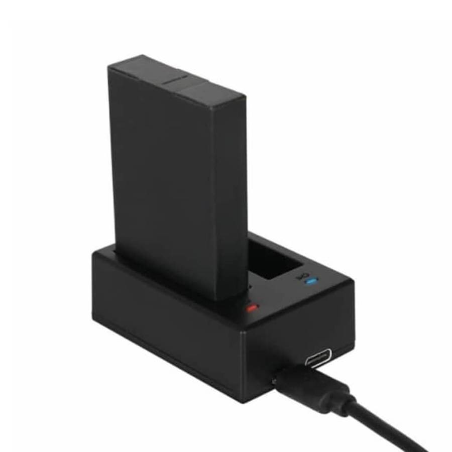 Action Mounts Dual Battery Charger & USB Cable for GoPro Hero 5/ 6/ 7