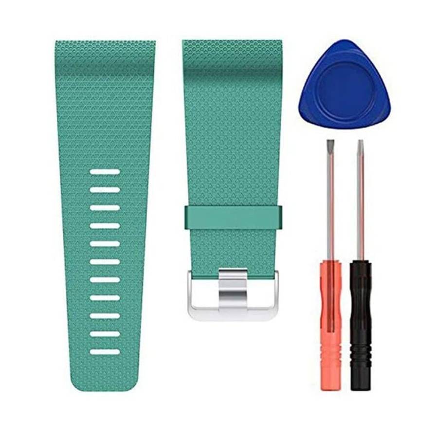 Silicone Strap for Fitbit Surge (M/L) - Frost Blue