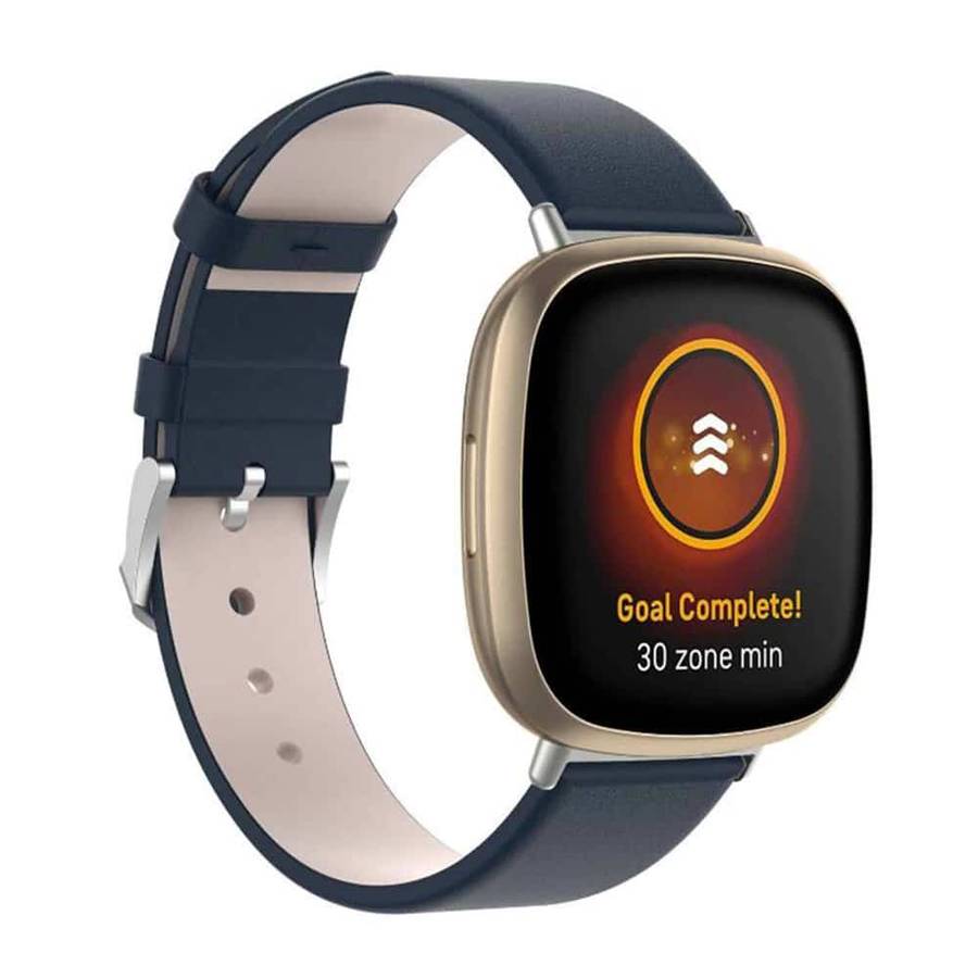 Killer Deals Leather Band for Fitbit Versa3/Sense - Navy