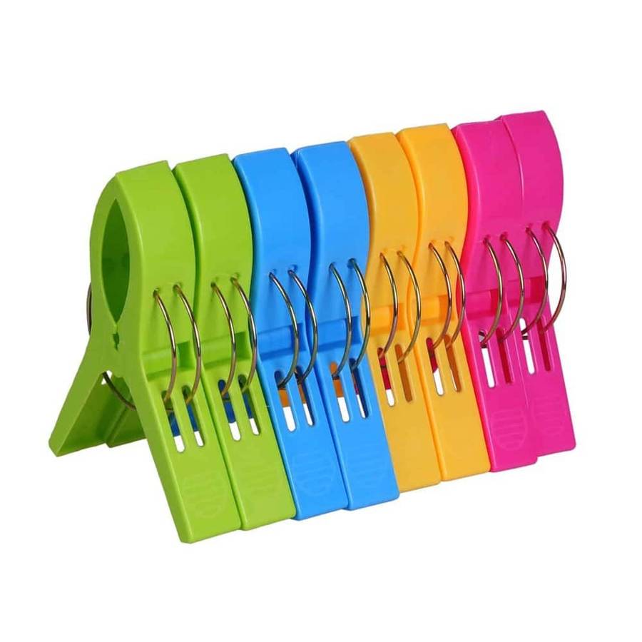 Laundry Washing Hang Dry Clothing Jumbo Plastic Pegs x32 Set Combo