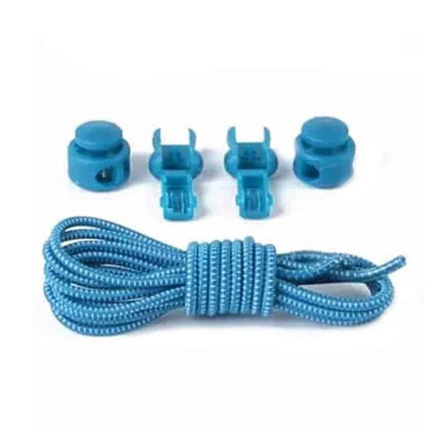 Lazy No-Tie Elastic Speed Shoelaces - Light blue
