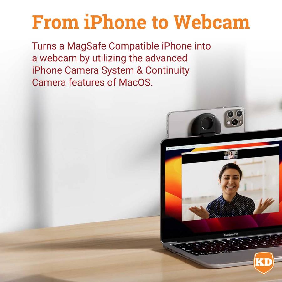Killer Deals iPhone MagSafe Camera Mount for MacBook Pro/ Air- iPhone to Webcam