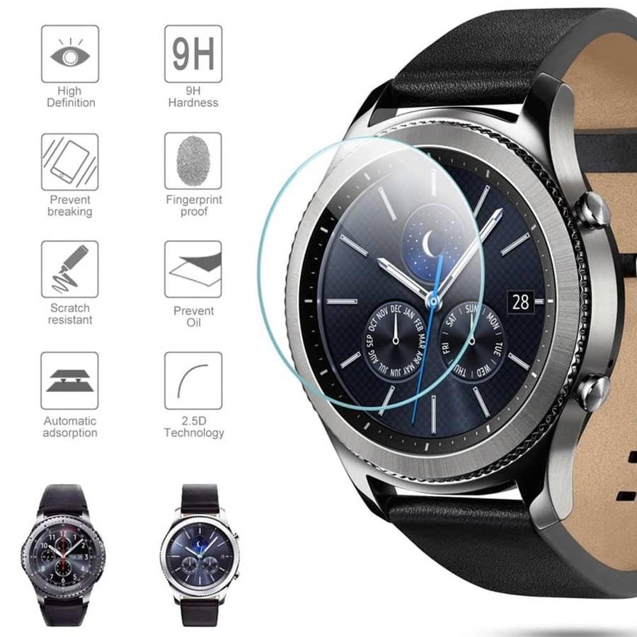 Killer Deals 33mm Tempered Glass Screen Protector for Samsung Gear S3