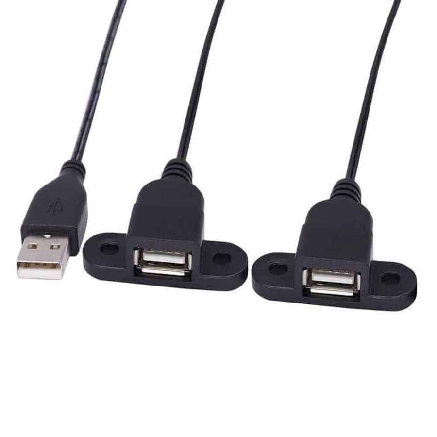 Killer Deals USB 2.0/ USB Type A 2-in-1 Device Charging Extension Cable