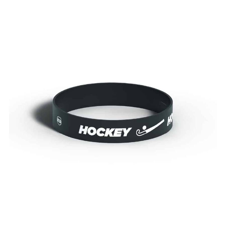 Killer Deals Debossed "Hockey" Silicone Wristband Bracelet- 6 Pack