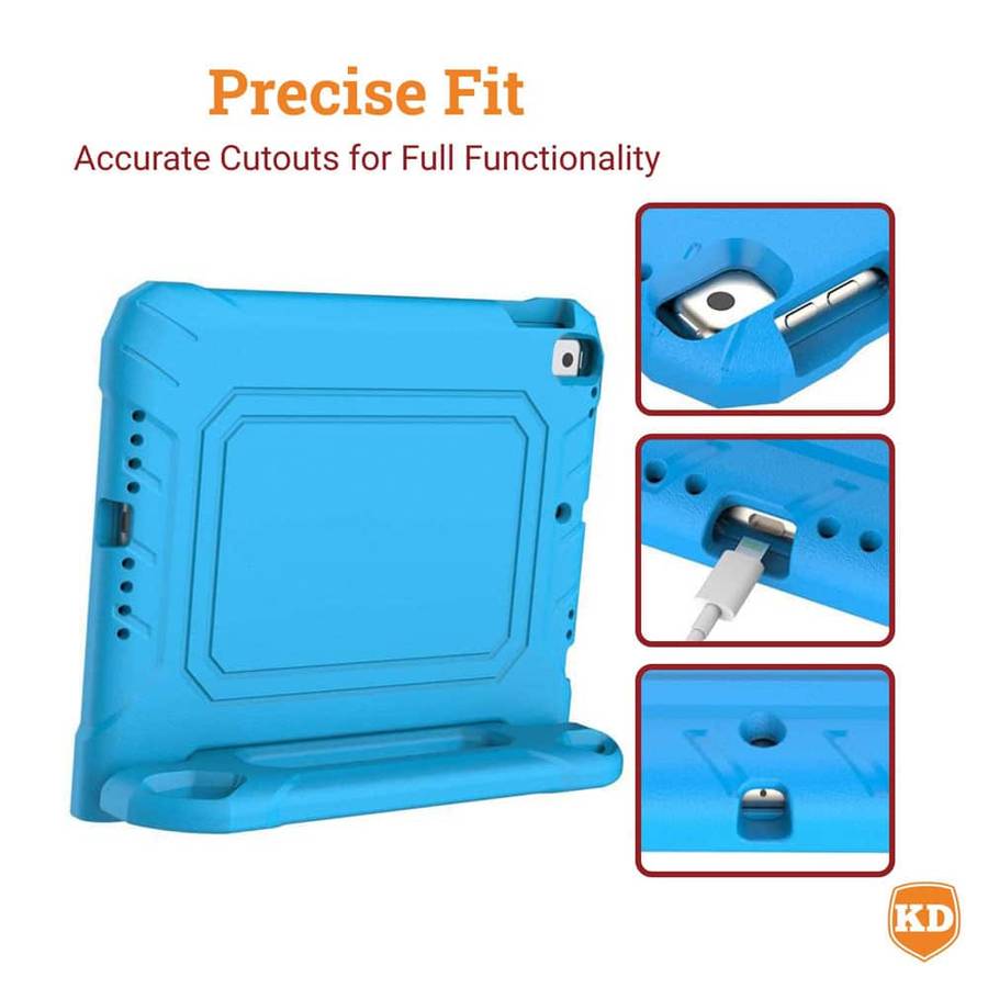 Shockproof Anti-Microbial Case for iPad Pro 11" M4 2024- Blue