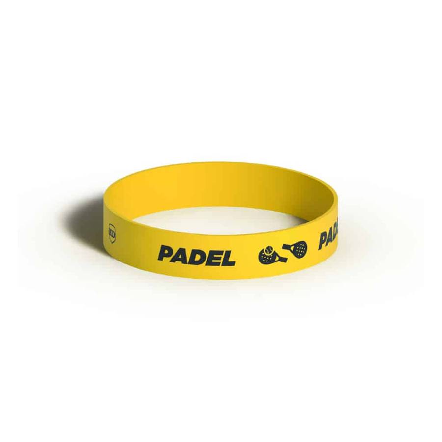 Killer Deals Debossed "Padel" Silicone Wristband Bracelet- 6 Pack