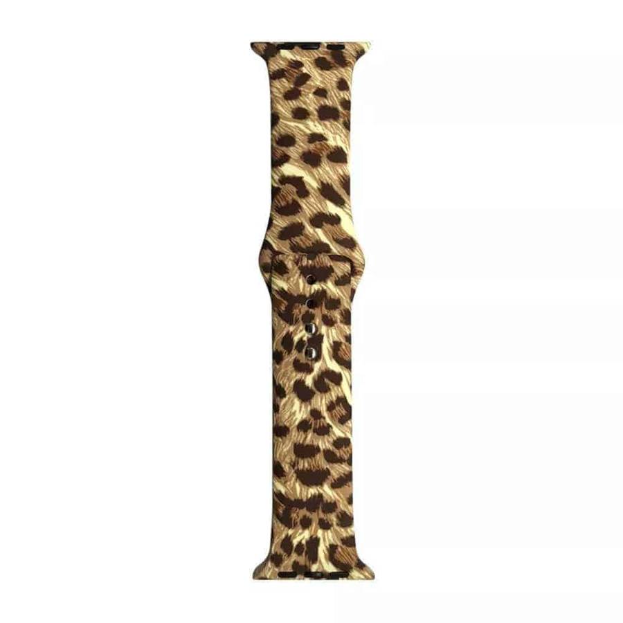 38/40/41mm Apple Watch Silicone Strap - Cheetah Print (M-L)