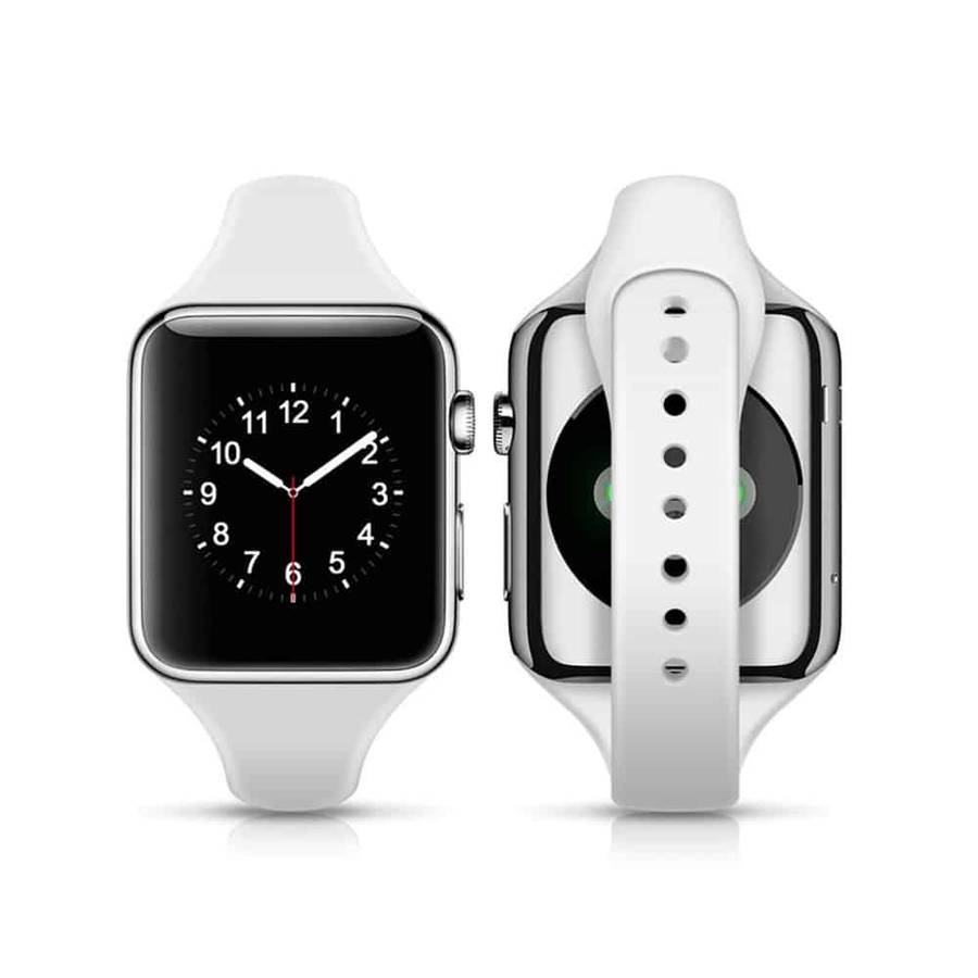 Killer Deals 38/40/41mm Apple Watch Slim Style Silicone Strap - White