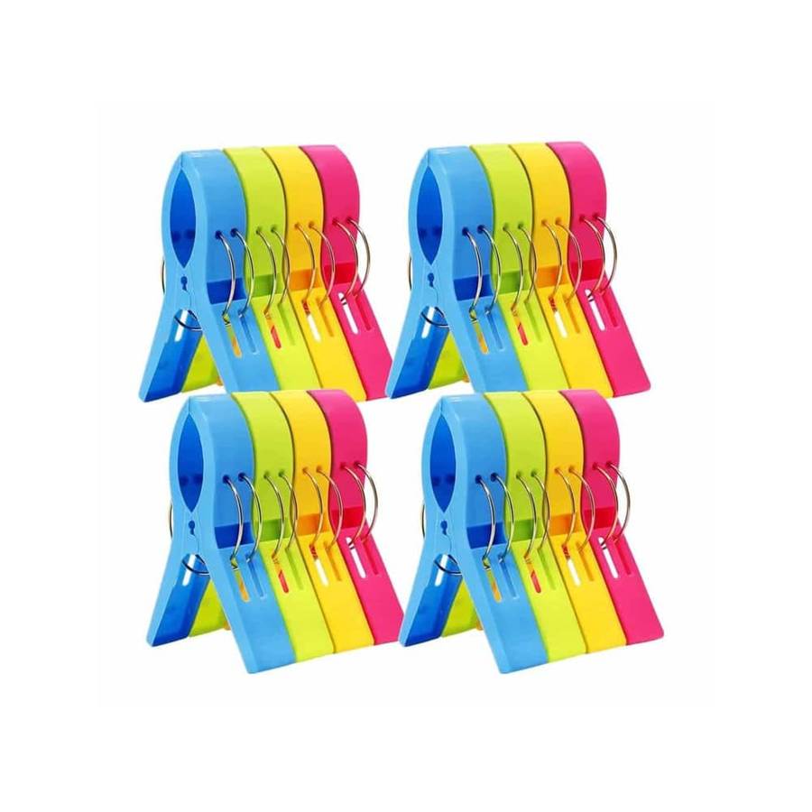 Laundry Washing Hang Dry Clothing Jumbo Plastic Pegs x32 Set Combo