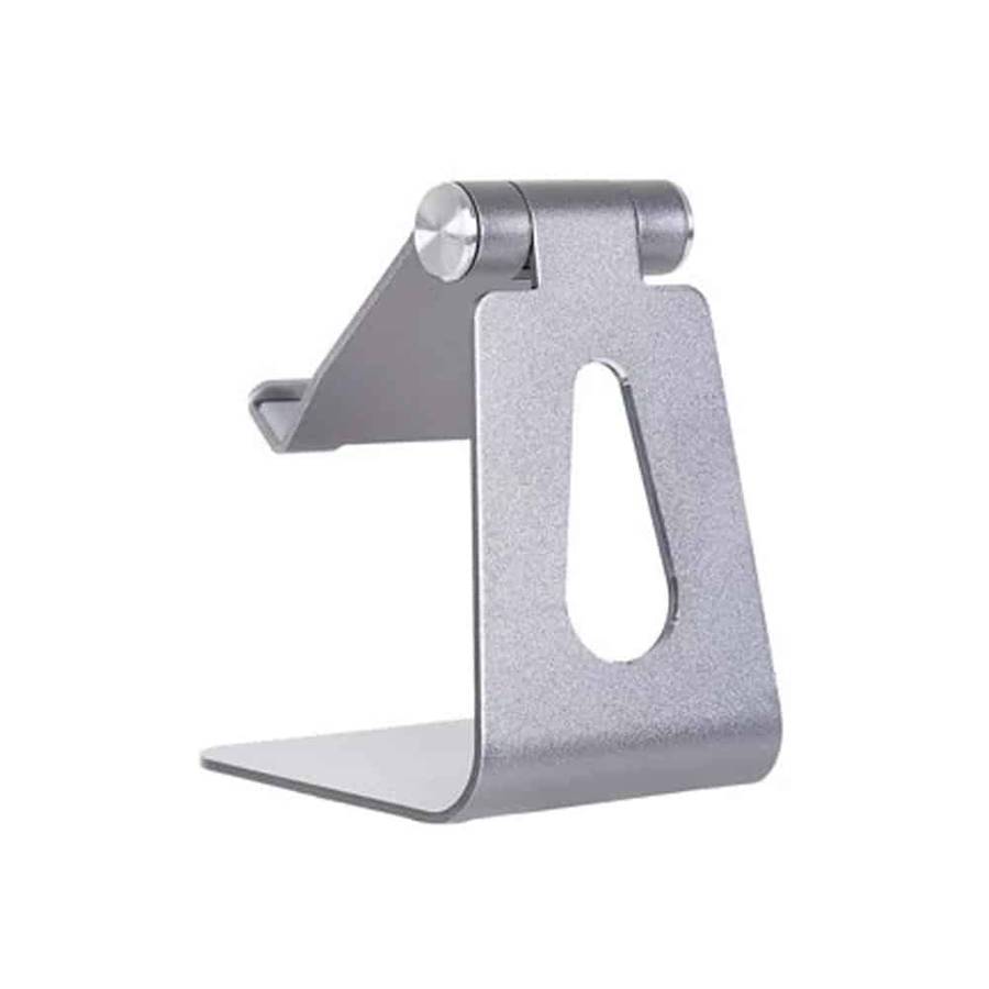 Mobile Phone Desktop Adjustable Dock Cradle - Silver