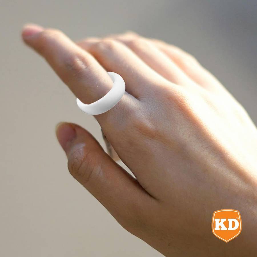 Killer Deals Men's Wedding Silicone Ring- x4 Colour Pack (USA 7/RSA O) - Combo