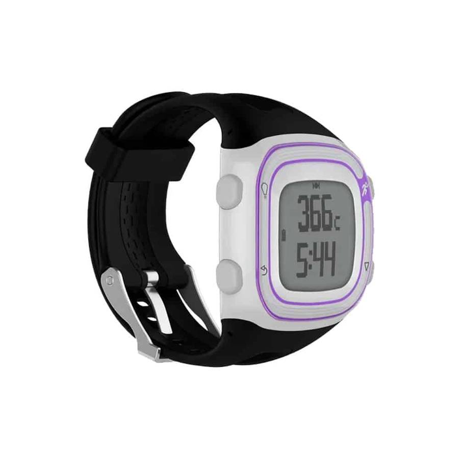 Replacement Silicone Strap for Garmin Forerunner 10- Black-M/L