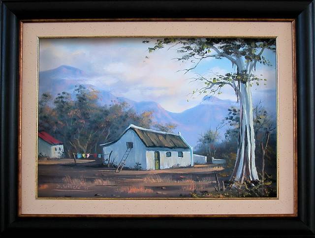 DANE WILLERS (1949 - ) : Original Oil: Quiet Place..FRAMED! Gallery Price: R6500.00