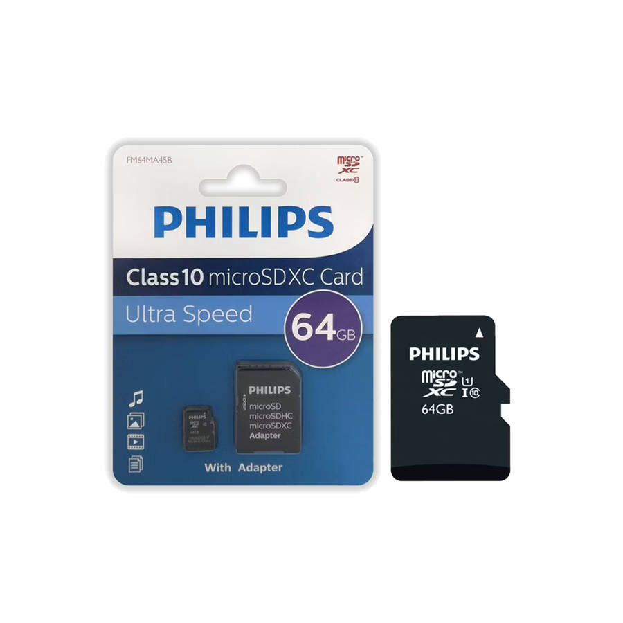 Philips Ultra Speed Class 10 microSDXC Card 64GB
