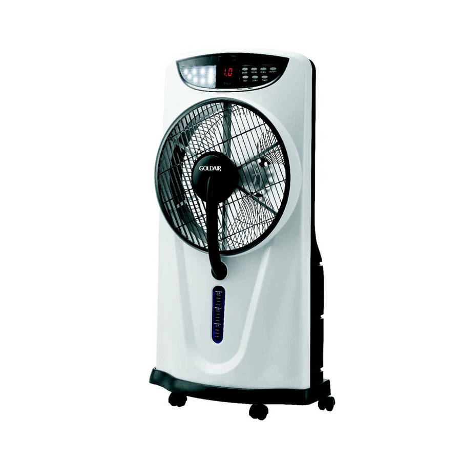 Goldair Rechargeable Mist Box Fan GMBFR-6112:Cool Comfort with Remote & LED