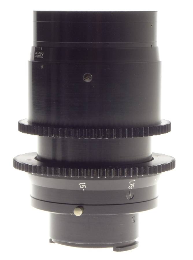 Kinoptik 1:2 f=100mm Apochromat tele camera lens 2/100mm Cameflex hood cap CLA'd