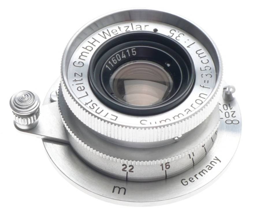 MINT- SUMMARON 1:3.5/35mm CHROME COMPACT 3.5 f=3.5cm NUMBERED LEICA METRIC LENS