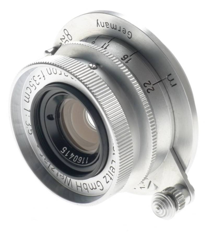 MINT- SUMMARON 1:3.5/35mm CHROME COMPACT 3.5 f=3.5cm NUMBERED LEICA METRIC LENS