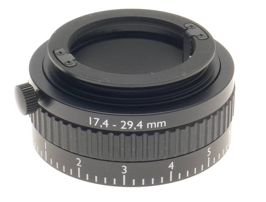 SCHNEIDER MAKRO-UNIFOC12 LENS ADAPTER MOUNT MINT CAPS KEY 17,4-29,4mm BOXED