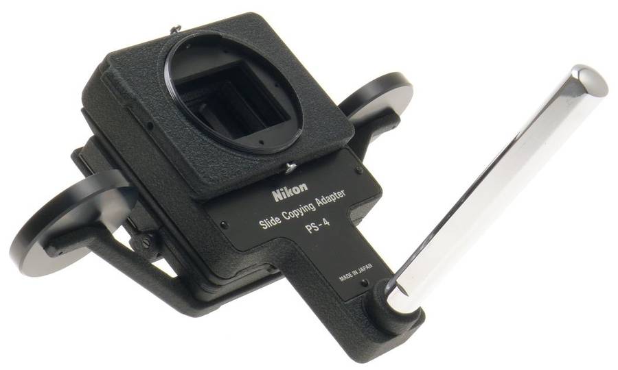 NIKON PS-4 SLIDE COPYING 35mm FILM CAMERA ATTACHMENT ADAPTER MINT FITS PB-4 PB-5