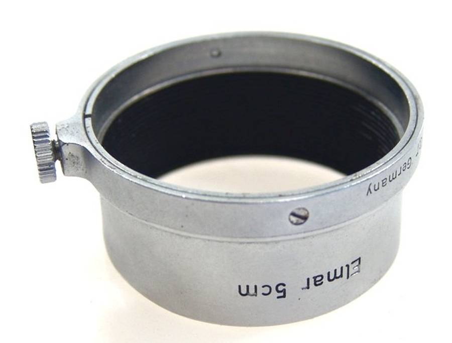 LEICA CHROME SLIP ON VINTAGE LENS HOOD SHADE ELMAR 5cm