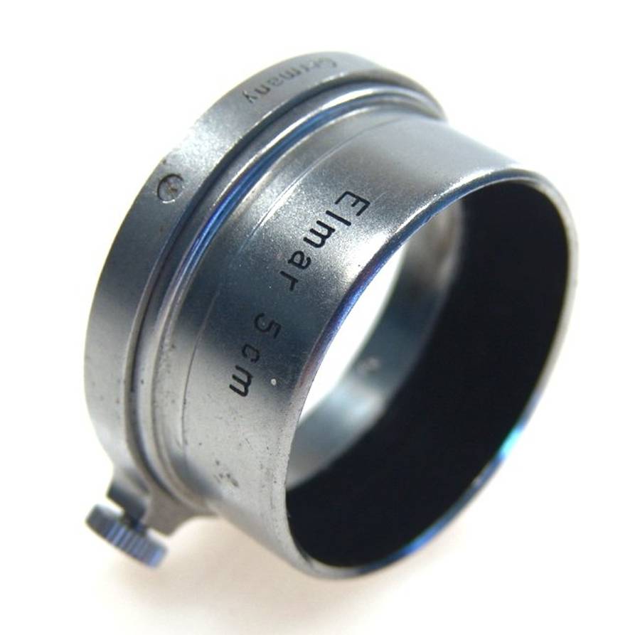 LEICA CHROME VINTAGE LENS HOOD SHADE ELMAR 5cm SLIP ON