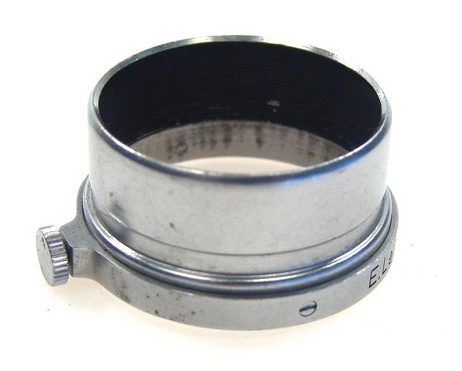 LEICA CHROME VINTAGE LENS HOOD SHADE ELMAR 5cm SLIP ON