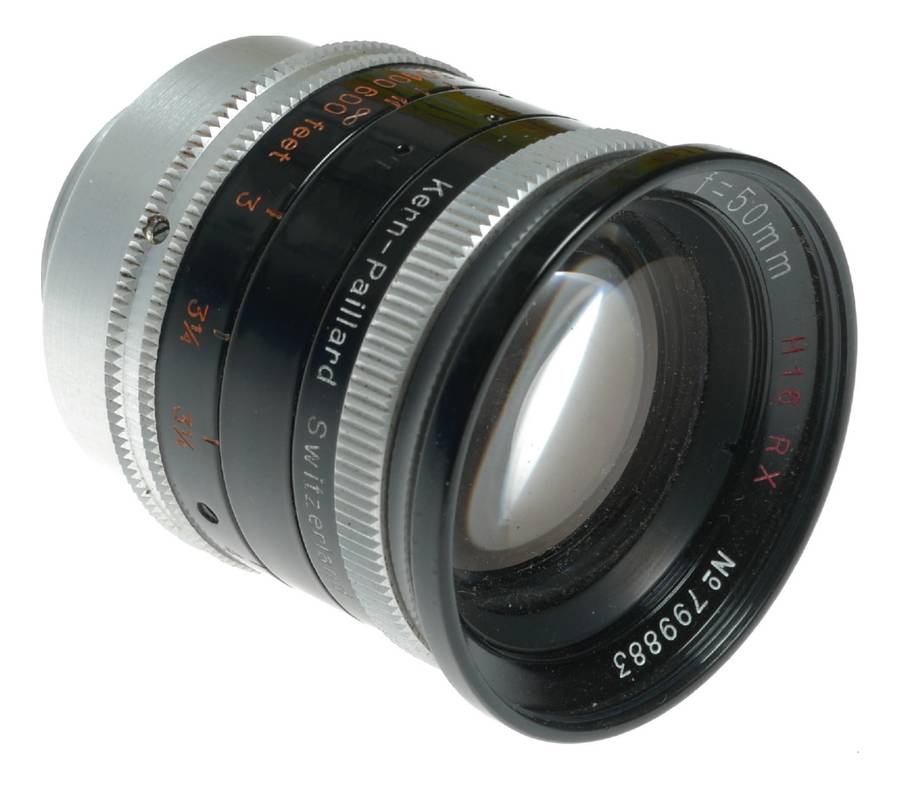 Kern-Paillard Pizar 50mm f/1.8 Cine Lens C-Mount Bolex H16 RX Switar