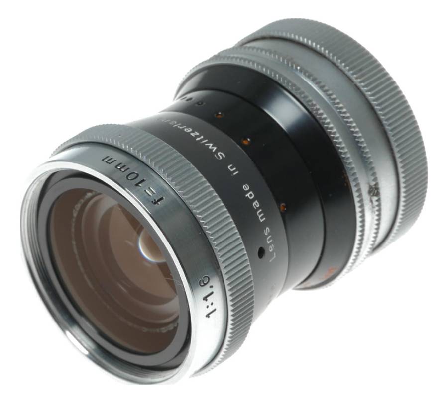 Switar f=10mm f/1.6 H16 RX 1.6/10 mm c-mount bolex Lens