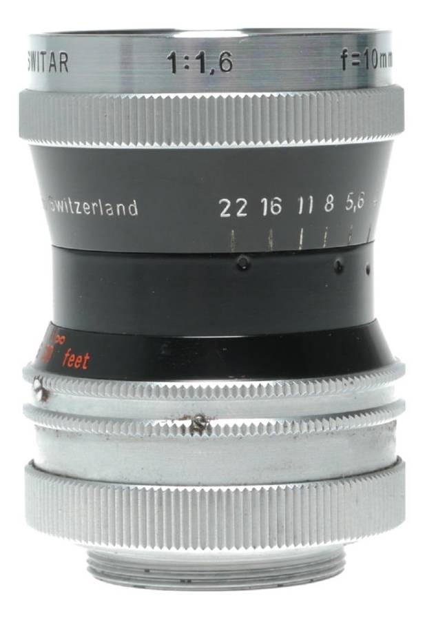 Switar f=10mm f/1.6 H16 RX 1.6/10 mm c-mount bolex Lens