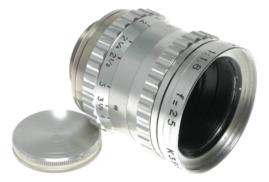 Som Berthiot 25mm f/1.8 Lytar C-Mount Lens for H16 fits Bolex