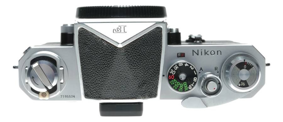 Nikon F body chrome SLR classic 35mm film camera with manual stunning