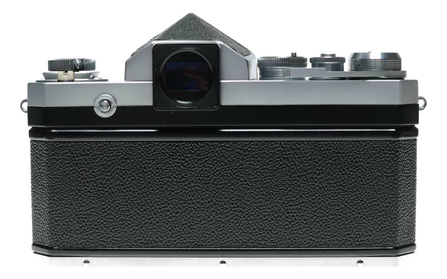 Nikon F body chrome SLR classic 35mm film camera with manual stunning
