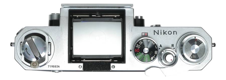 Nikon F body chrome SLR classic 35mm film camera with manual stunning