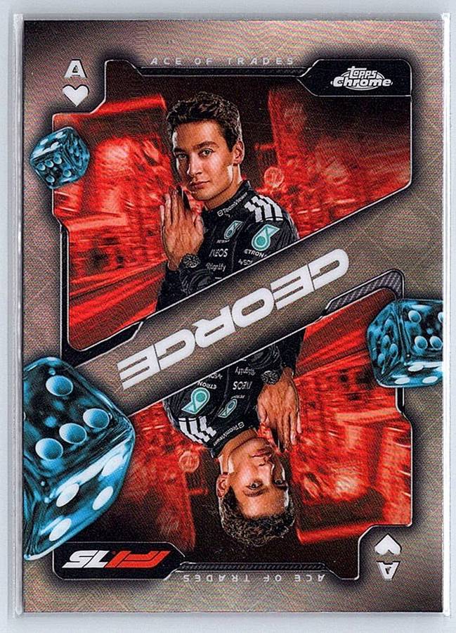 George Russell F1 Topps Chrome 2025 #ACE - NM