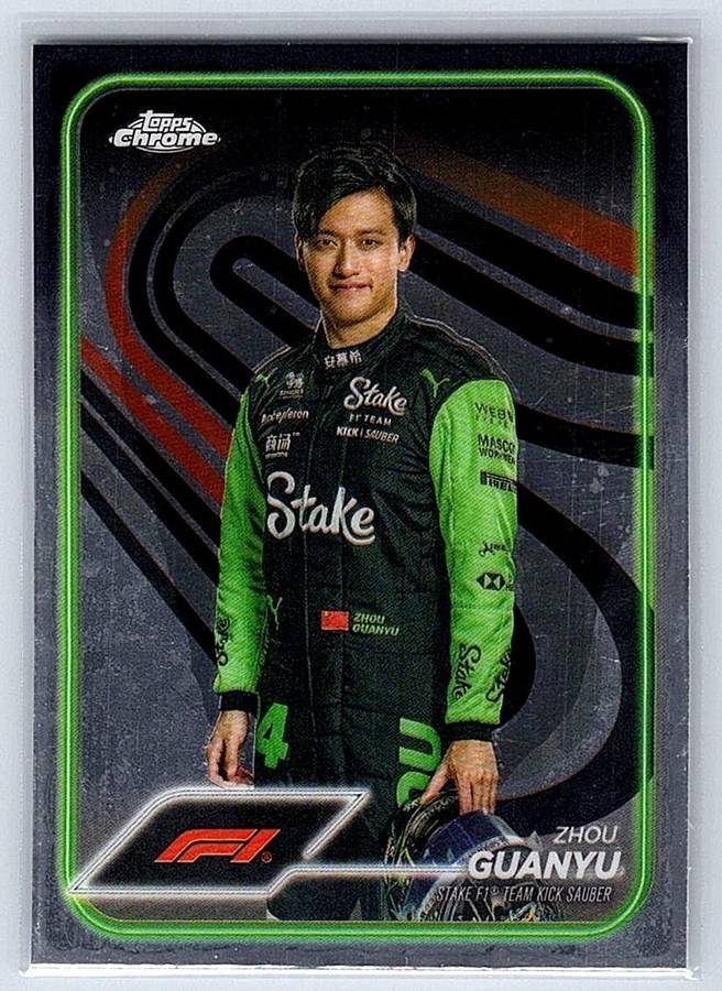 Zhou Guanyu F1 Topps Chrome 2024 #14 - NM