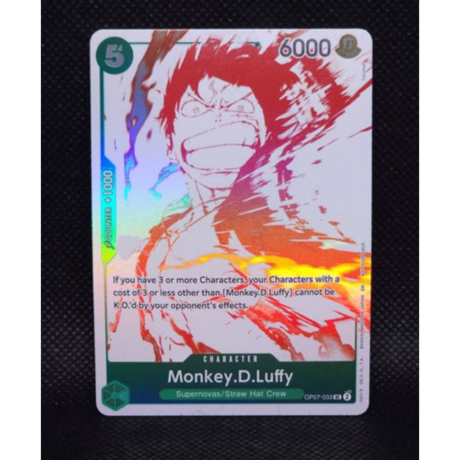 One Piece Card Game - Monkey.D.Luffy (3rd Anniversary Promo) OP07-033 - NM Foil