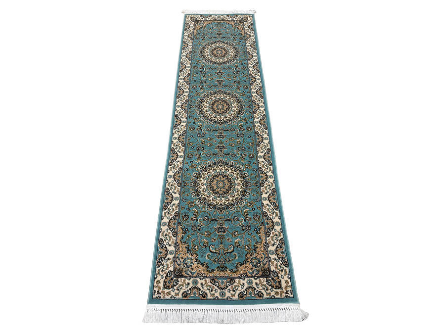 Blue-Turqoise Persian Style Passage Runner 300 x 80 CM