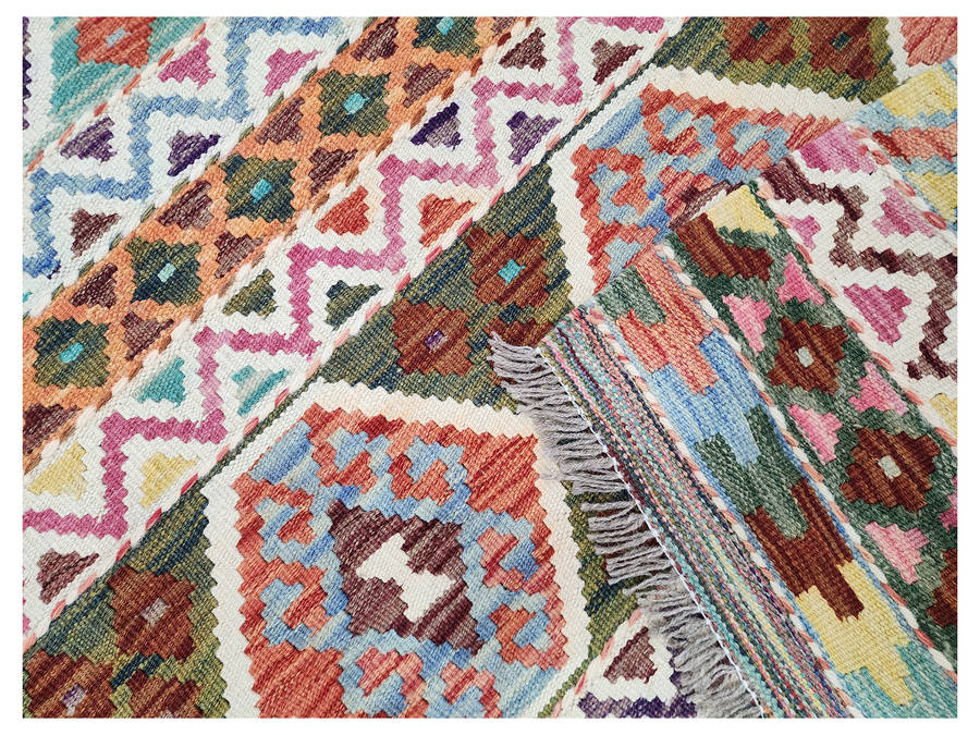 Fine Afghan Handwoven Choubi Kilim 230 x 183 CM