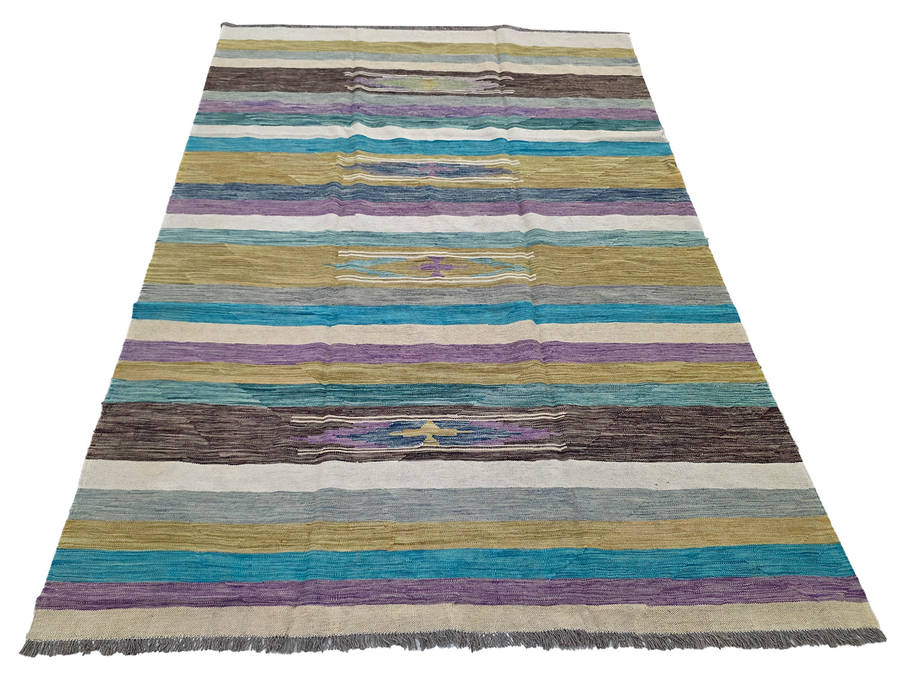 Multicolour Afghan Choubi Kilim 296 x 207 CM