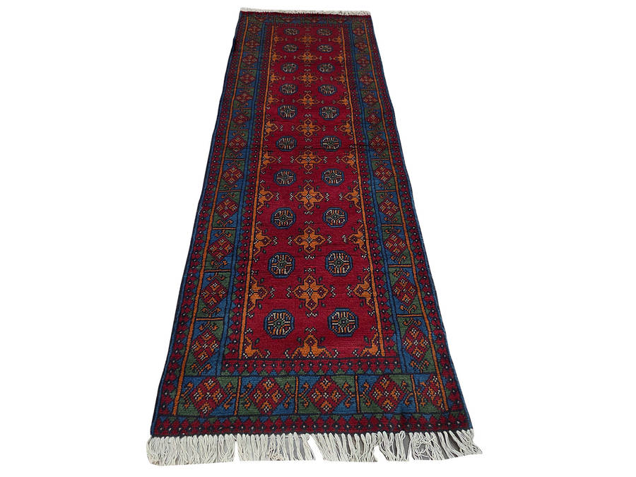 Afghan Kunduz Handmade Runner - 238 x 81 CM